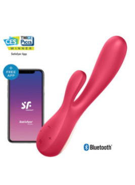 Vibromasseur rabbit rouge connecté Mono Flex Satisfyer - CC5972440050
